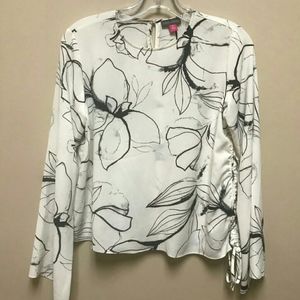 Black & White Long Sleeve Blouse